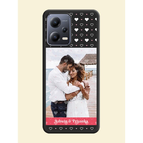 White Color Love Symbols with Text Design on Photo on Space Black Soft Matte Phone Cover - Xiaomi Redmi Note 12 Pro Plus 5G White Color Love Symbols with Text Design on Photo on Space Black Soft Matte Phone Cover - Xiaomi Redmi Note 12 Pro Plus 5G