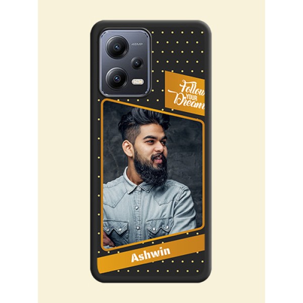 Follow Your Dreams with White Dots on Space Black Custom Soft Matte Phone Cases - Xiaomi Redmi Note 12 Pro Plus 5G