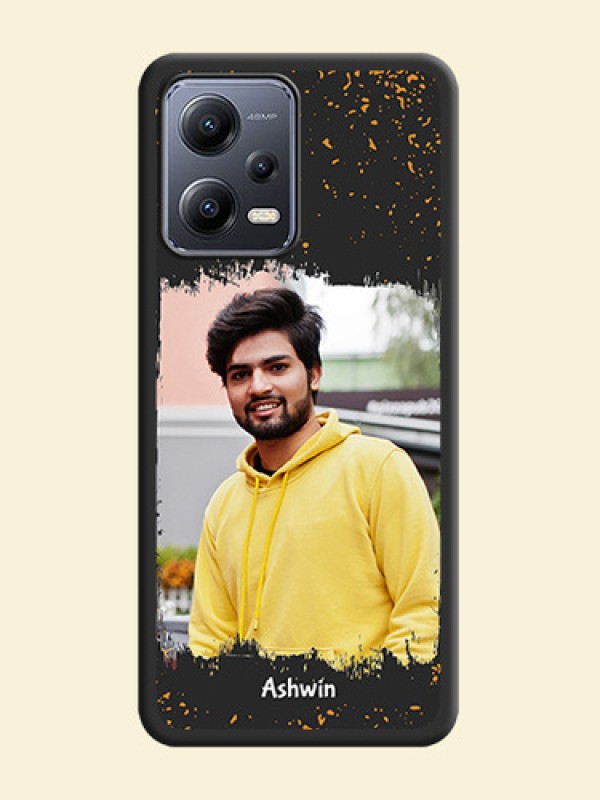 Spray Free Design on Photo on Space Black Soft Matte Phone Cover - Xiaomi Redmi Note 12 Pro Plus 5G