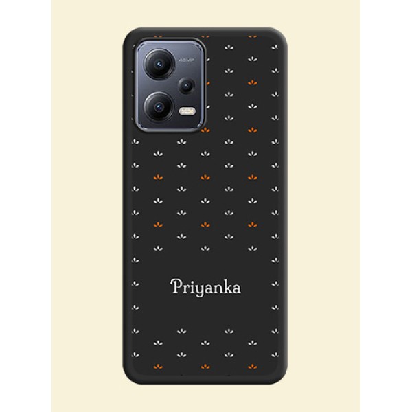 Simple Pattern With Custom Text On Space Black Personalized Soft Matte Phone Covers -Xiaomi Redmi Note 12 Pro Plus 5G Simple Pattern With Custom Text On Space Black Personalized Soft Matte Phone Covers -Xiaomi Redmi Note 12 Pro Plus 5G