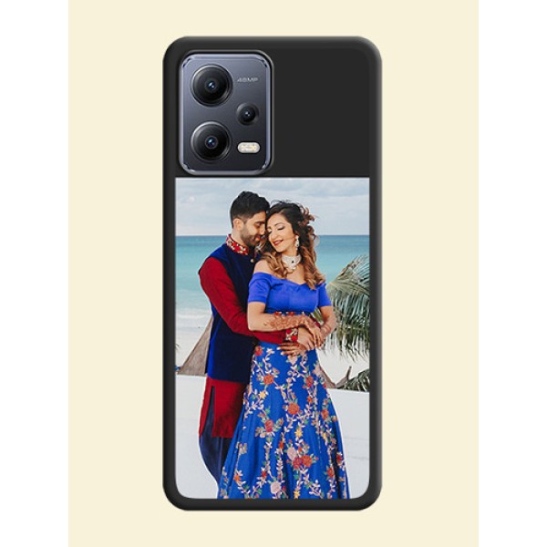 Image Upload With Space Black Color On Custom Soft Matte Mobile Back Cover - Xiaomi Redmi Note 12 Pro Plus 5G Image Upload With Space Black Color On Custom Soft Matte Mobile Back Cover - Xiaomi Redmi Note 12 Pro Plus 5G