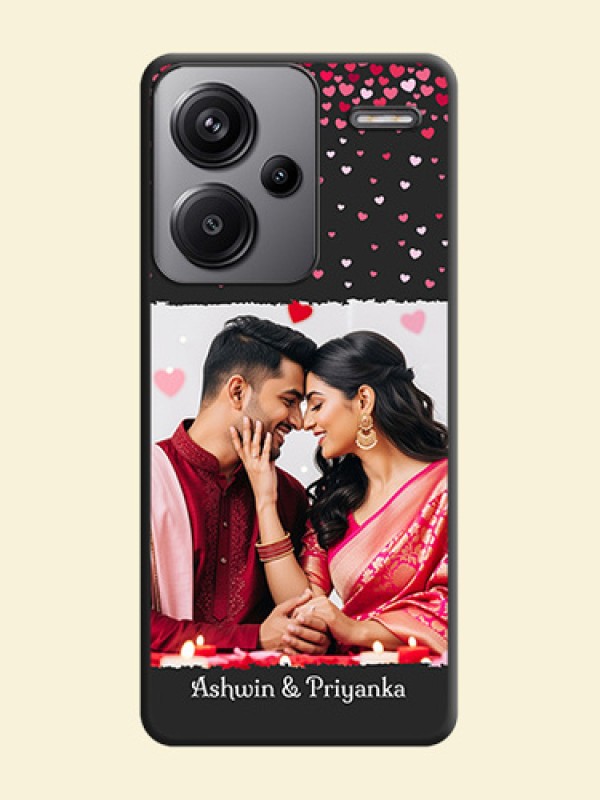 Fall in Love with Your Partner on Photo On Space Black Custom Soft Matte Mobile Back Cover - Redmi Note 13 Pro Plus 5G