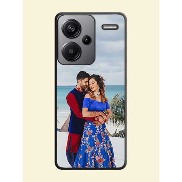 Full Single Pic Upload On Space Black Custom Soft Matte Mobile Back Cover - Redmi Note 13 Pro Plus 5G Full Single Pic Upload On Space Black Custom Soft Matte Mobile Back Cover - Redmi Note 13 Pro Plus 5G