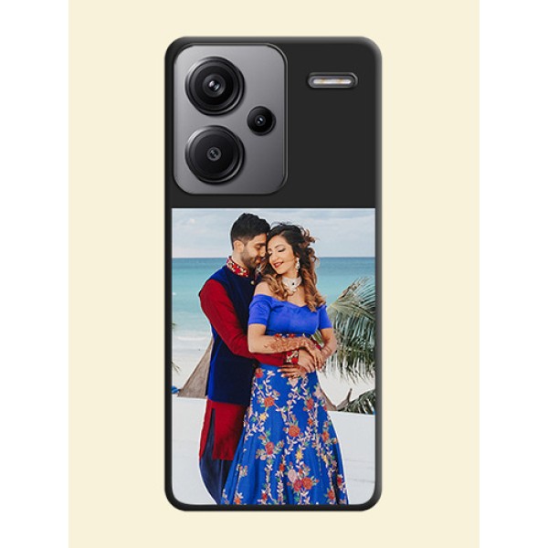Image Upload With Space Black Color On Custom Soft Matte Mobile Back Cover - Xiaomi Redmi Note 13 Pro Plus 5G Image Upload With Space Black Color On Custom Soft Matte Mobile Back Cover - Xiaomi Redmi Note 13 Pro Plus 5G