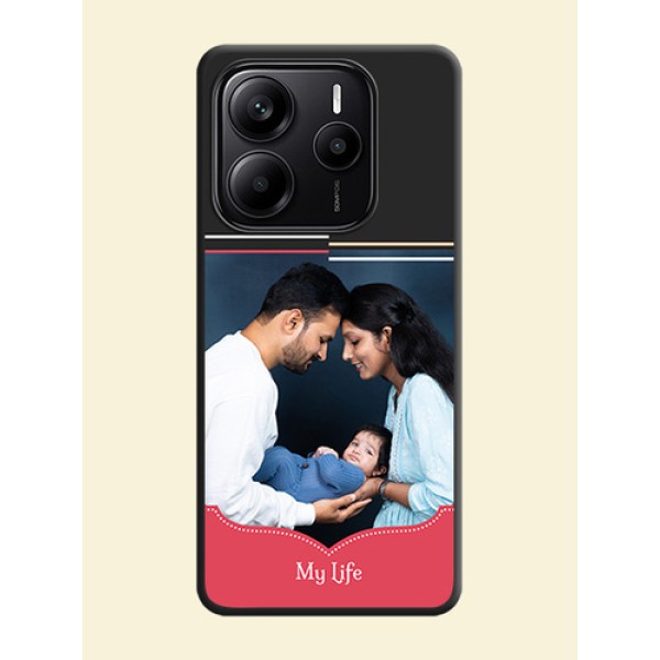 Classic Plain Design with Name On Space Black Custom Soft Matte Mobile Back Cover - Redmi Note 14 5G Classic Plain Design with Name On Space Black Custom Soft Matte Mobile Back Cover - Redmi Note 14 5G