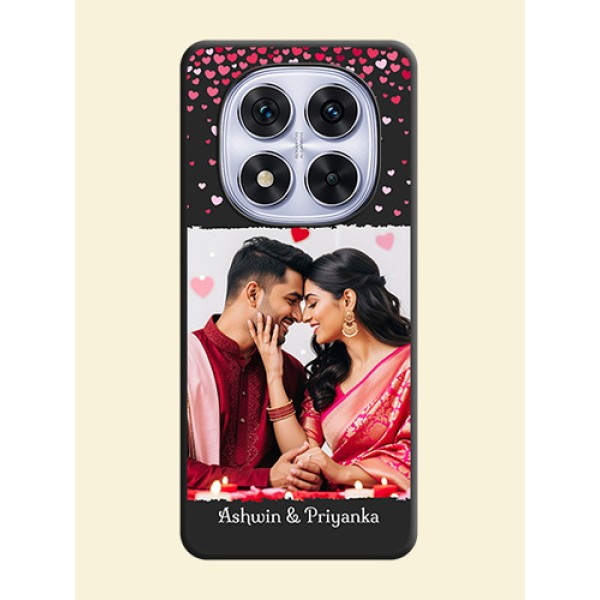 Fall in Love with Your Partner on Photo On Space Black Custom Soft Matte Mobile Back Cover - Redmi Note 14 Pro 5G Fall in Love with Your Partner on Photo On Space Black Custom Soft Matte Mobile Back Cover - Redmi Note 14 Pro 5G