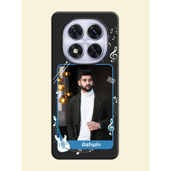 Musical Theme Design with Text on Photo On Space Black Custom Soft Matte Mobile Back Cover - Redmi Note 14 Pro 5G Musical Theme Design with Text on Photo On Space Black Custom Soft Matte Mobile Back Cover - Redmi Note 14 Pro 5G
