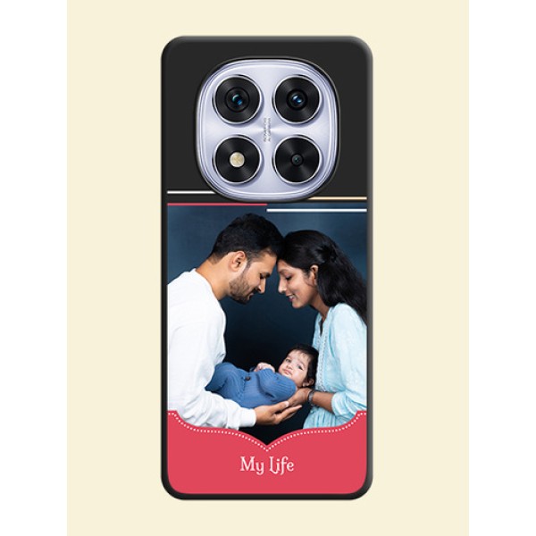 Classic Plain Design with Name On Space Black Custom Soft Matte Mobile Back Cover - Redmi Note 14 Pro 5G Classic Plain Design with Name On Space Black Custom Soft Matte Mobile Back Cover - Redmi Note 14 Pro 5G