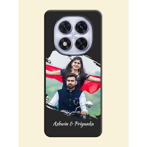 Grunge Brush Strokes on Photo On Space Black Custom Soft Matte Mobile Back Cover - Redmi Note 14 Pro 5G Grunge Brush Strokes on Photo On Space Black Custom Soft Matte Mobile Back Cover - Redmi Note 14 Pro 5G