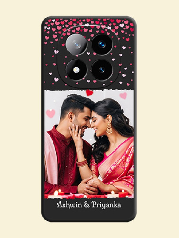 Fall in Love with Your Partner on Photo On Space Black Custom Soft Matte Mobile Back Cover - Redmi Note 14 Pro Plus 5G