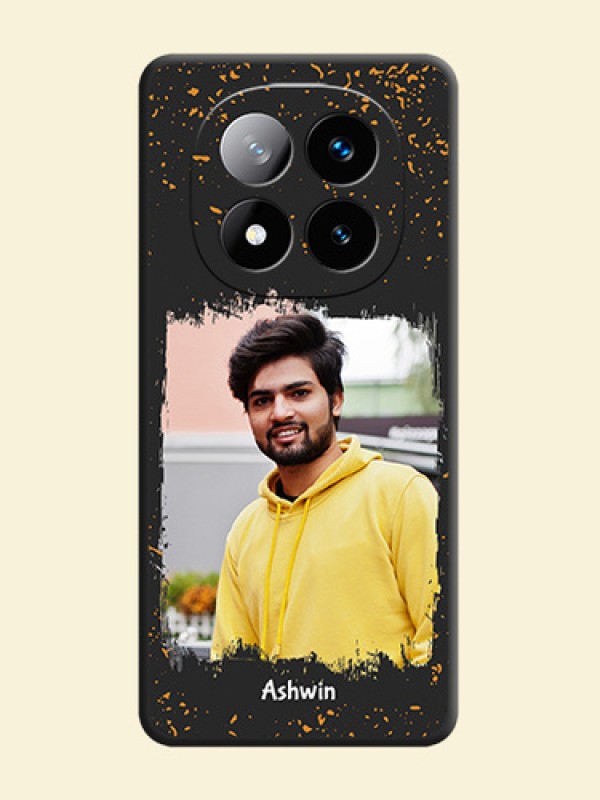 Spray Free Design on Photo On Space Black Custom Soft Matte Mobile Back Cover - Redmi Note 14 Pro Plus 5G