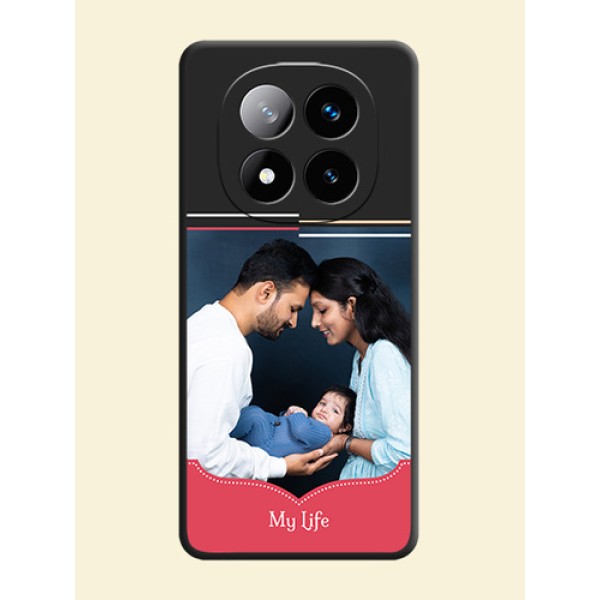 Classic Plain Design with Name On Space Black Custom Soft Matte Mobile Back Cover - Redmi Note 14 Pro Plus 5G Classic Plain Design with Name On Space Black Custom Soft Matte Mobile Back Cover - Redmi Note 14 Pro Plus 5G