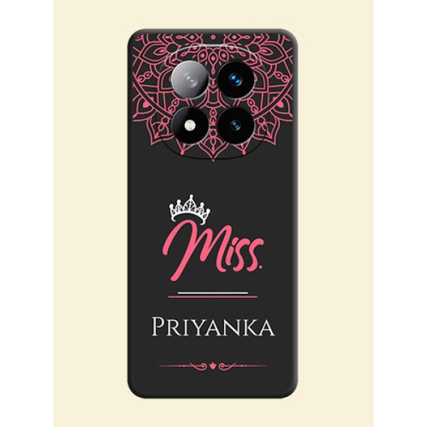 Mrs Name with Floral Design On Space Black Custom Soft Matte Mobile Back Cover - Redmi Note 14 Pro Plus 5G Mrs Name with Floral Design On Space Black Custom Soft Matte Mobile Back Cover - Redmi Note 14 Pro Plus 5G