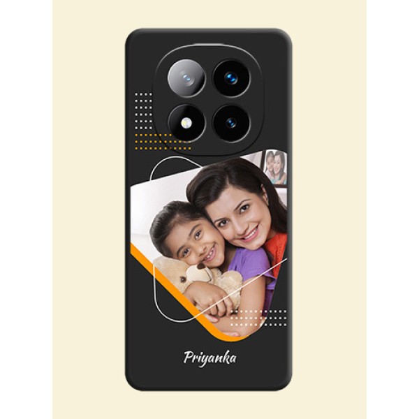 Yellow Triangle on Photo On Space Black Custom Soft Matte Mobile Back Cover - Redmi Note 14 Pro Plus 5G Yellow Triangle on Photo On Space Black Custom Soft Matte Mobile Back Cover - Redmi Note 14 Pro Plus 5G