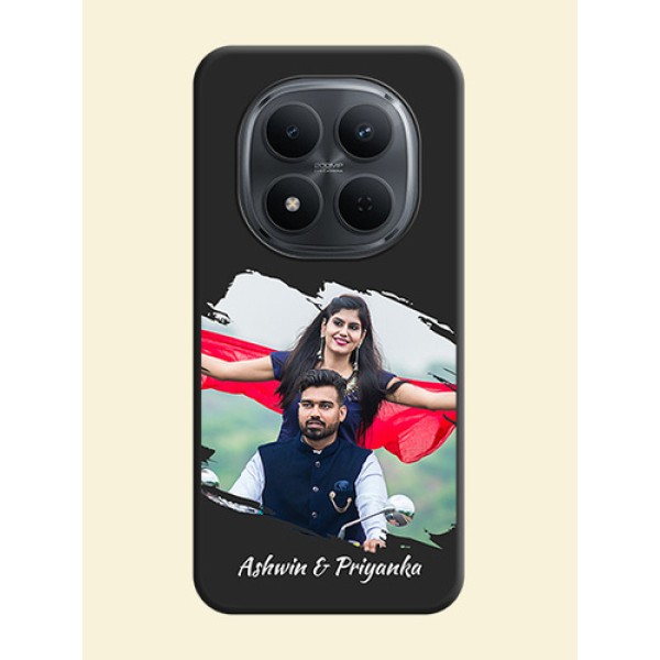 Grunge Brush Strokes on Photo On Space Black Custom Soft Matte Mobile Back Cover - Xiaomi Redmi Note 15 5G Grunge Brush Strokes on Photo On Space Black Custom Soft Matte Mobile Back Cover - Xiaomi Redmi Note 15 5G