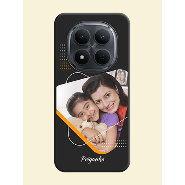 Yellow Triangle on Photo On Space Black Custom Soft Matte Mobile Back Cover - Xiaomi Redmi Note 15 5G Yellow Triangle on Photo On Space Black Custom Soft Matte Mobile Back Cover - Xiaomi Redmi Note 15 5G