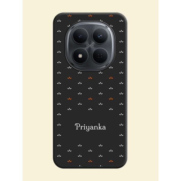 Simple Pattern With Custom Text On Space Black Custom Soft Matte Mobile Back Cover - Xiaomi Redmi Note 15 5G Simple Pattern With Custom Text On Space Black Custom Soft Matte Mobile Back Cover - Xiaomi Redmi Note 15 5G