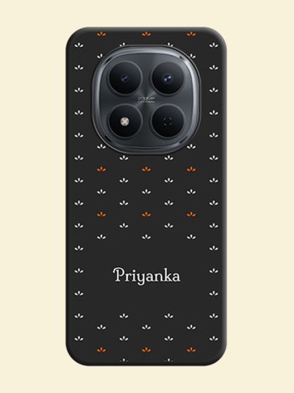 Simple Pattern With Custom Text On Space Black Custom Soft Matte Mobile Back Cover - Xiaomi Redmi Note 15 5G
