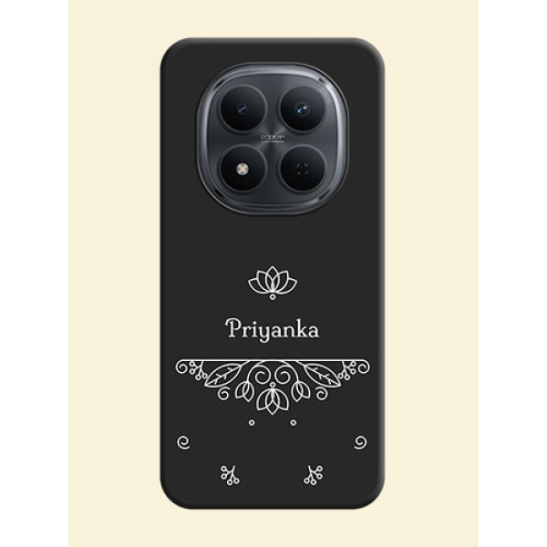 Lotus Garden Custom Text On Space Black Custom Soft Matte Mobile Back Cover - Xiaomi Redmi Note 15 5G Lotus Garden Custom Text On Space Black Custom Soft Matte Mobile Back Cover - Xiaomi Redmi Note 15 5G
