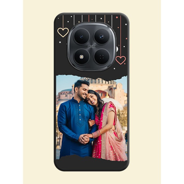 Love Hangings with Splash Wave Picture On Space Black Custom Soft Matte Mobile Back Cover - Xiaomi Redmi Note 15 Pro 5G Love Hangings with Splash Wave Picture On Space Black Custom Soft Matte Mobile Back Cover - Xiaomi Redmi Note 15 Pro 5G