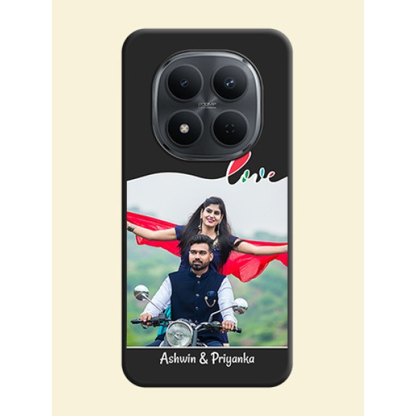 Fall in Love Pattern with Picture on Photo On Space Black Custom Soft Matte Mobile Back Cover - Xiaomi Redmi Note 15 Pro 5G Fall in Love Pattern with Picture on Photo On Space Black Custom Soft Matte Mobile Back Cover - Xiaomi Redmi Note 15 Pro 5G