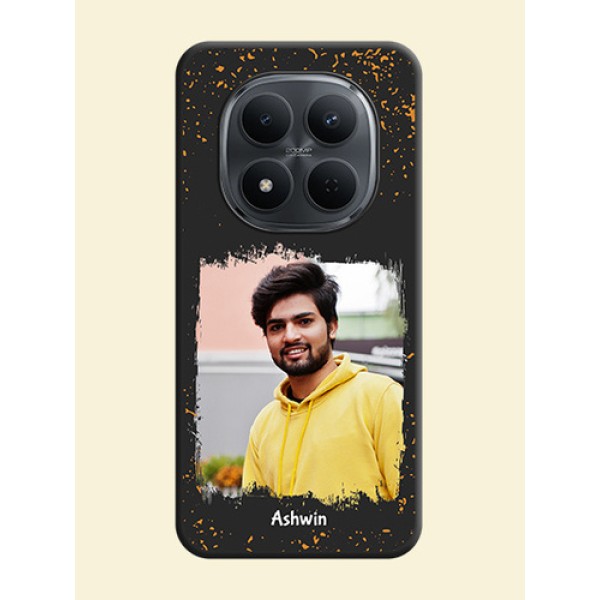 Spray Free Design on Photo On Space Black Custom Soft Matte Mobile Back Cover - Xiaomi Redmi Note 15 Pro 5G Spray Free Design on Photo On Space Black Custom Soft Matte Mobile Back Cover - Xiaomi Redmi Note 15 Pro 5G