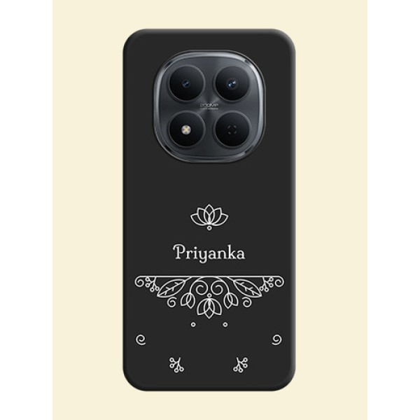 Lotus Garden Custom Text On Space Black Custom Soft Matte Mobile Back Cover - Xiaomi Redmi Note 15 Pro 5G Lotus Garden Custom Text On Space Black Custom Soft Matte Mobile Back Cover - Xiaomi Redmi Note 15 Pro 5G