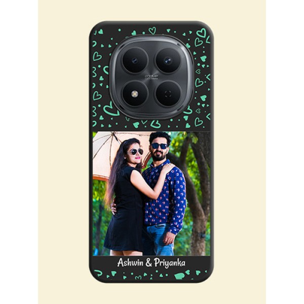 Sea Green Indefinite Love Pattern on Photo On Space Black Custom Soft Matte Mobile Back Cover - Xiaomi Redmi Note 15 Pro Plus 5G Sea Green Indefinite Love Pattern on Photo On Space Black Custom Soft Matte Mobile Back Cover - Xiaomi Redmi Note 15 Pro Plus 5G