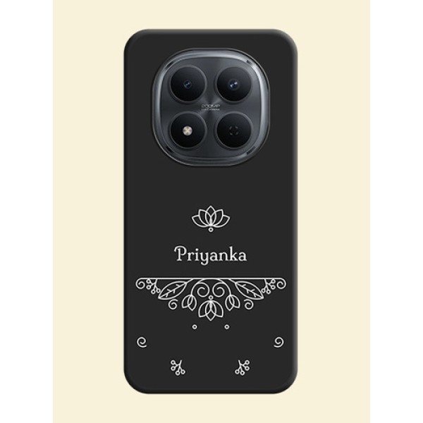 Lotus Garden Custom Text On Space Black Custom Soft Matte Mobile Back Cover - Xiaomi Redmi Note 15 Pro Plus 5G Lotus Garden Custom Text On Space Black Custom Soft Matte Mobile Back Cover - Xiaomi Redmi Note 15 Pro Plus 5G