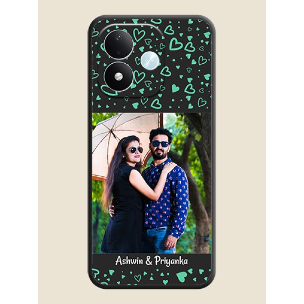 Sea Green Indefinite Love Pattern on Photo On Space Black Custom Soft Matte Mobile Back Cover - Xiaomi Redmi Note 17 5G Sea Green Indefinite Love Pattern on Photo On Space Black Custom Soft Matte Mobile Back Cover - Xiaomi Redmi Note 17 5G