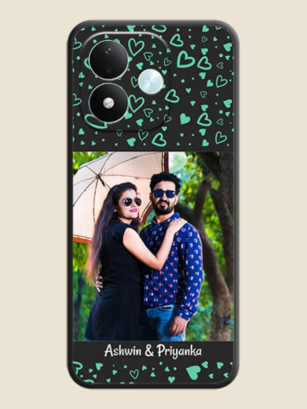 Sea Green Indefinite Love Pattern on Photo On Space Black Custom Soft Matte Mobile Back Cover - Xiaomi Redmi Note 17 5G