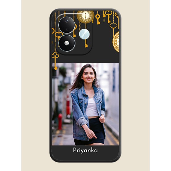 Decorative Design with Text On Space Black Custom Soft Matte Mobile Back Cover - Xiaomi Redmi Note 17 5G