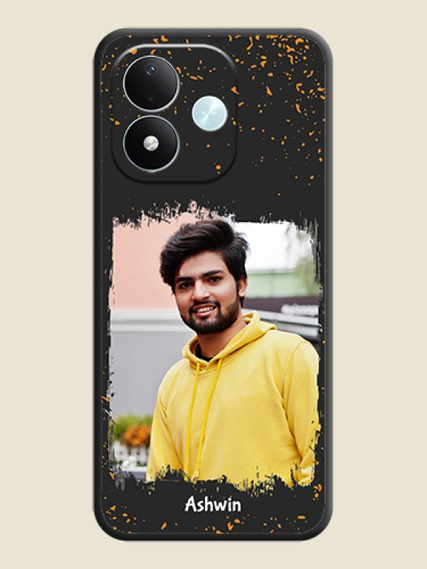 Spray Free Design on Photo On Space Black Custom Soft Matte Mobile Back Cover - Xiaomi Redmi Note 17 5G