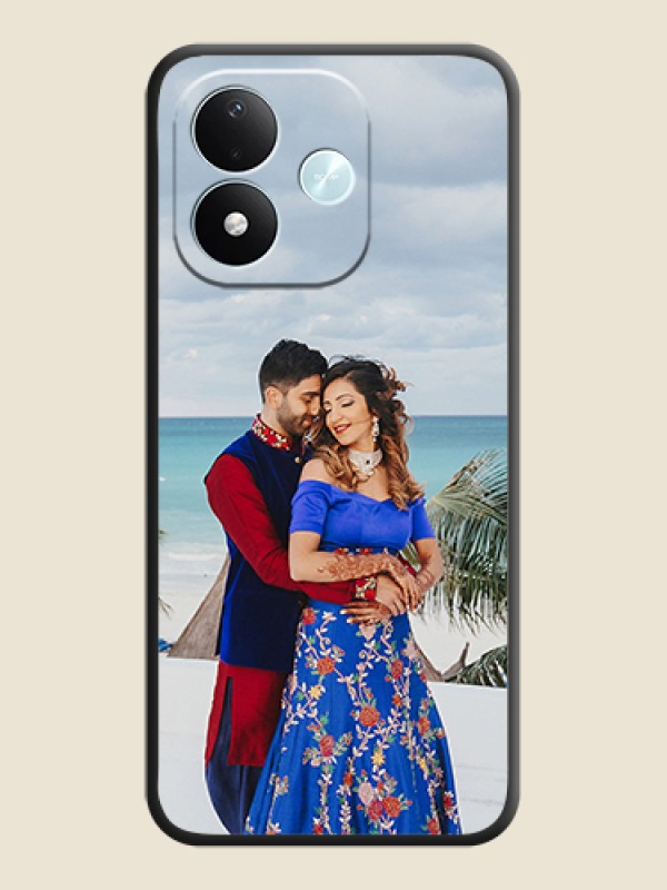 Full Single Pic Upload On Space Black Custom Soft Matte Mobile Back Cover - Xiaomi Redmi Note 17 5G