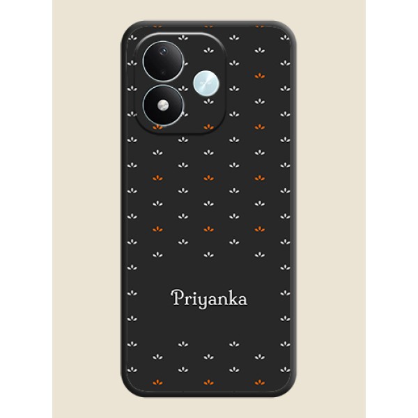 Simple Pattern With Custom Text On Space Black Custom Soft Matte Mobile Back Cover - Xiaomi Redmi Note 17 5G Simple Pattern With Custom Text On Space Black Custom Soft Matte Mobile Back Cover - Xiaomi Redmi Note 17 5G