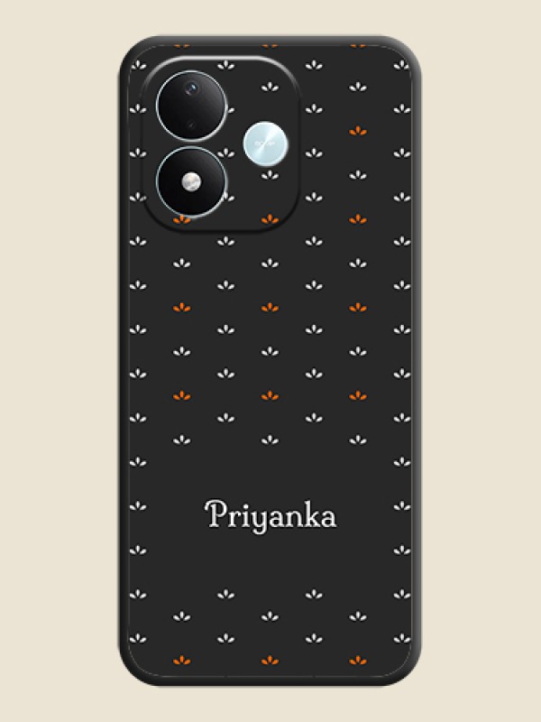 Simple Pattern With Custom Text On Space Black Custom Soft Matte Mobile Back Cover - Xiaomi Redmi Note 17 5G