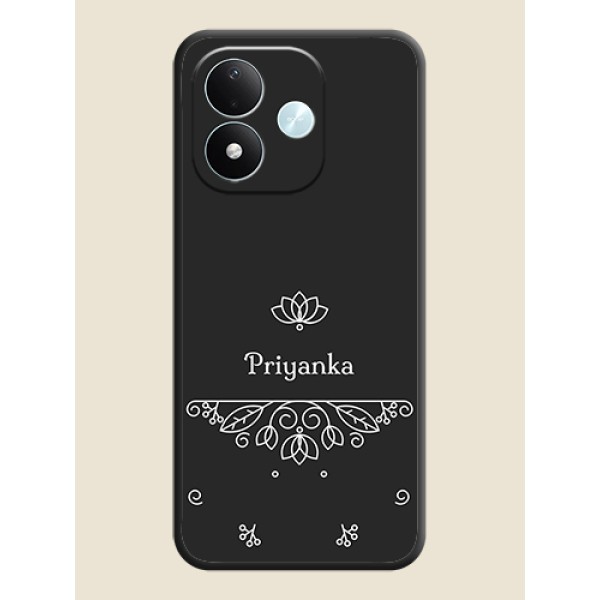 Lotus Garden Custom Text On Space Black Custom Soft Matte Mobile Back Cover - Xiaomi Redmi Note 17 5G Lotus Garden Custom Text On Space Black Custom Soft Matte Mobile Back Cover - Xiaomi Redmi Note 17 5G