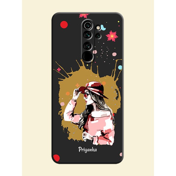 Mordern Lady With Color Splash Background With Custom Text On Space Black Personalized Soft Matte Phone Covers -Xiaomi Redmi Note 8 Pro Mordern Lady With Color Splash Background With Custom Text On Space Black Personalized Soft Matte Phone Covers -Xiaomi Redmi Note 8 Pro