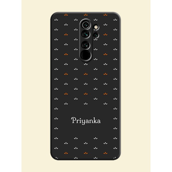 Simple Pattern With Custom Text On Space Black Personalized Soft Matte Phone Covers -Xiaomi Redmi Note 8 Pro Simple Pattern With Custom Text On Space Black Personalized Soft Matte Phone Covers -Xiaomi Redmi Note 8 Pro