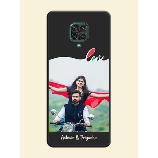 Fall in Love Pattern with Picture on Photo on Space Black Soft Matte Mobile Case - Redmi Note 9 Pro Max Fall in Love Pattern with Picture on Photo on Space Black Soft Matte Mobile Case - Redmi Note 9 Pro Max