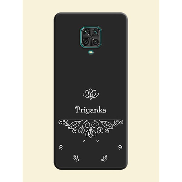 Lotus Garden Custom Text On Space Black Personalized Soft Matte Phone Covers -Xiaomi Redmi Note 9 Pro Max Lotus Garden Custom Text On Space Black Personalized Soft Matte Phone Covers -Xiaomi Redmi Note 9 Pro Max