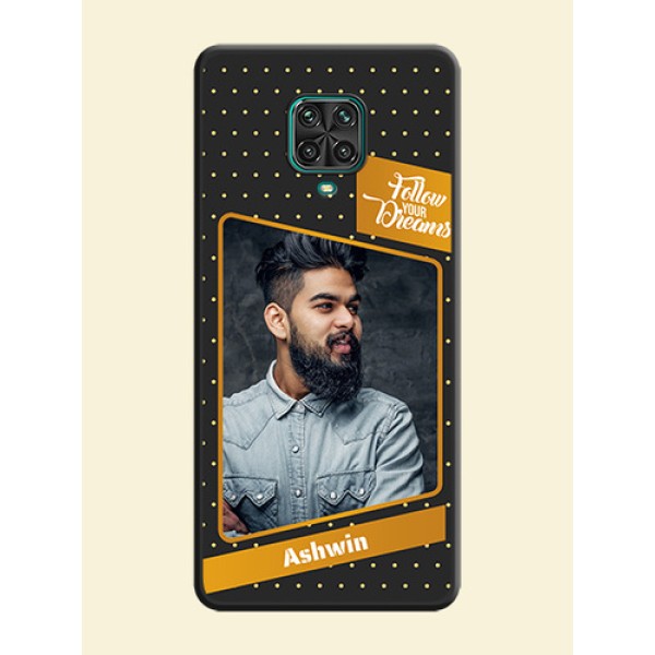 Follow Your Dreams with White Dots on Space Black Custom Soft Matte Phone Cases - Redmi Note 9 Pro Follow Your Dreams with White Dots on Space Black Custom Soft Matte Phone Cases - Redmi Note 9 Pro