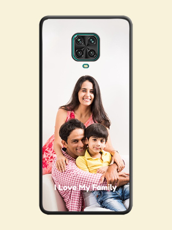 Full Single Pic Upload With Text On Space Black Personalized Soft Matte Phone Covers -Xiaomi Redmi Note 9 Pro