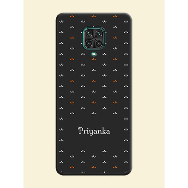 Simple Pattern With Custom Text On Space Black Personalized Soft Matte Phone Covers -Xiaomi Redmi Note 9 Pro Simple Pattern With Custom Text On Space Black Personalized Soft Matte Phone Covers -Xiaomi Redmi Note 9 Pro