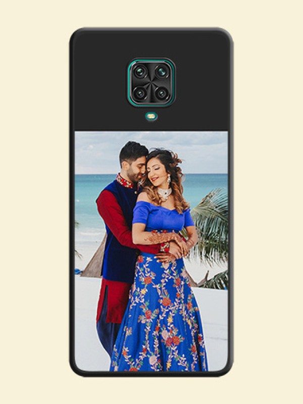 Image Upload With Space Black Color On Custom Soft Matte Mobile Back Cover - Xiaomi Redmi Note 9 Pro