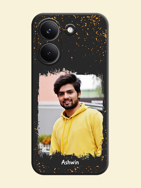 Spray Free Design on Photo On Space Black Custom Soft Matte Mobile Back Cover - Xiaomi Redmi Turbo 5