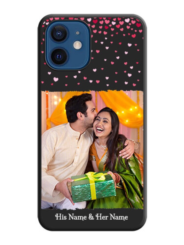Custom Fall in Love with Your Partner  on Photo on Space Black Soft Matte Phone Cover - iPhone 12 Mini
