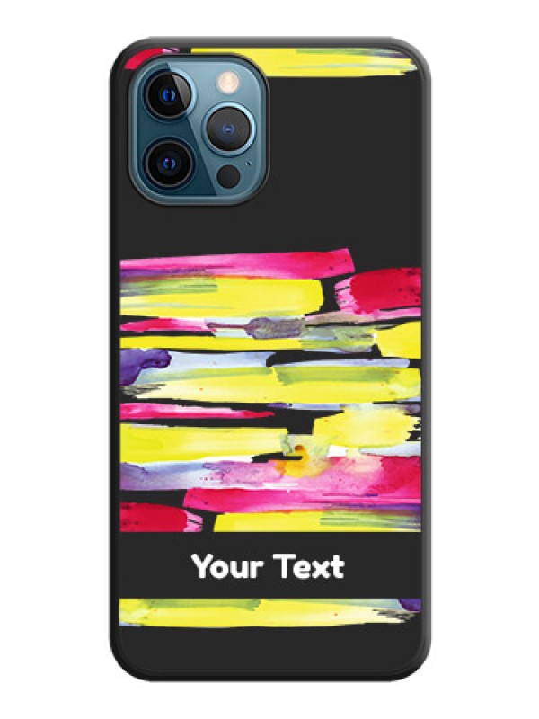 Custom Brush Coloured on Space Black Personalized Soft Matte Phone Covers - iPhone 12 Pro Max