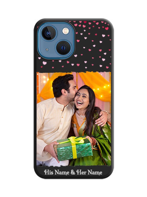 Custom Fall in Love with Your Partner on Photo on Space Black Soft Matte Phone Cover - iPhone 13 Mini