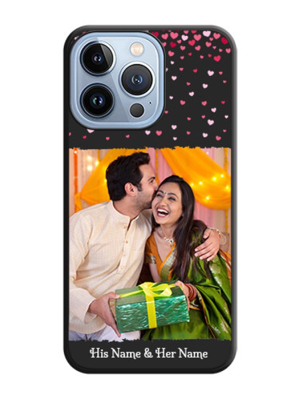 Custom Fall in Love with Your Partner on Photo on Space Black Soft Matte Phone Cover - iPhone 13 Pro